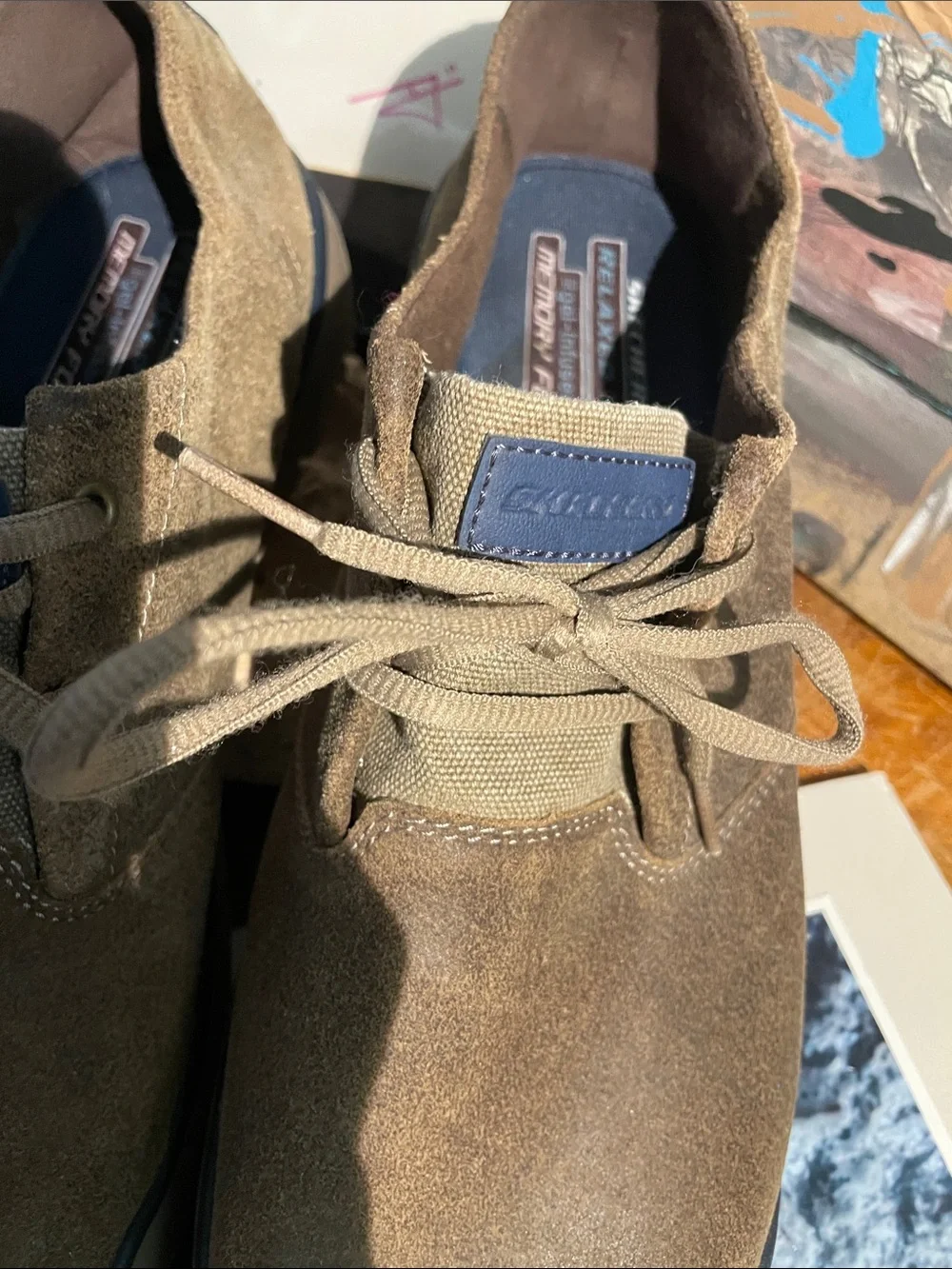 Skechers Brown Suede Chukka Lace-Up Boots
